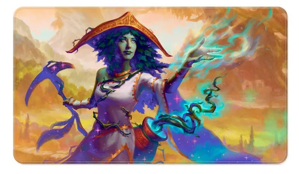 Ultra Pro - Commander Series #2: Allied - Sythis Stitched Playmat for Magic: The Gathering, Custom Gaming Card Game Play Area Playmat Surface Accessory