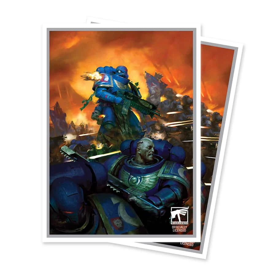 Ultra Pro Warhammer 40K Universal Adeptus Astartes 105-Count Apex Deck Protectors Card Sleeves