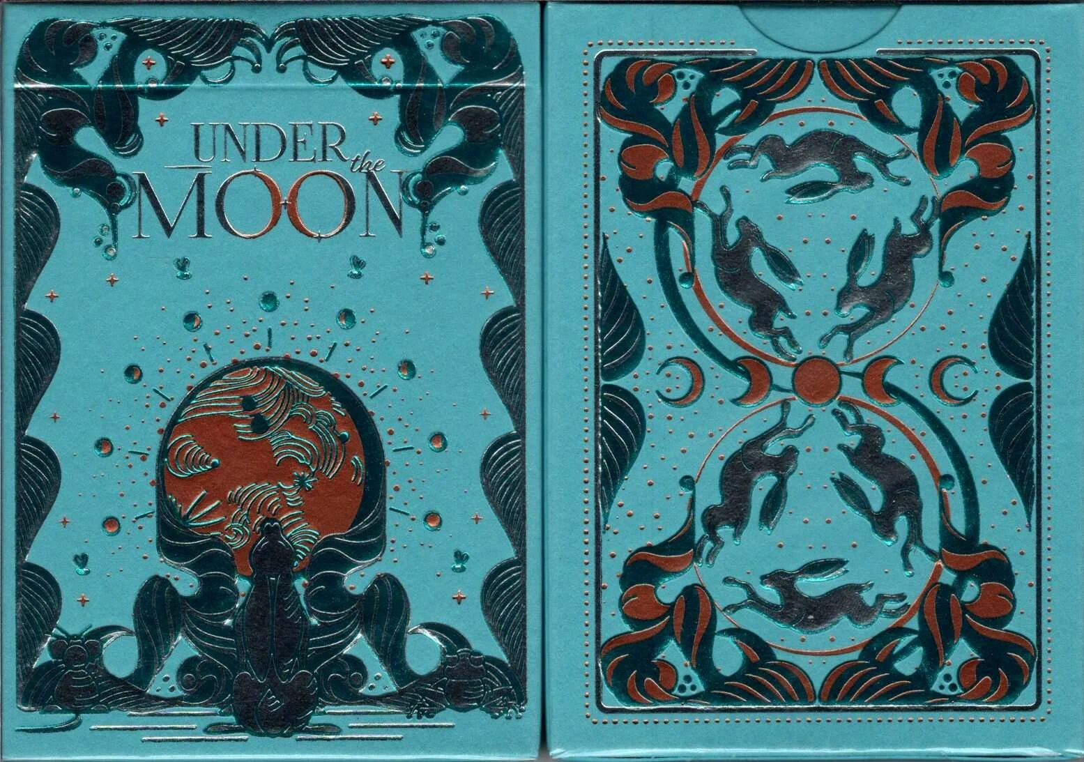 Under the Moon Moorland Green Playing Cards Cartamundi