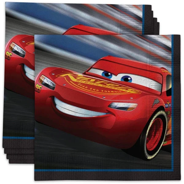 Unique 59921 Disney Cars 3 | Beverage Napkins | 16ct