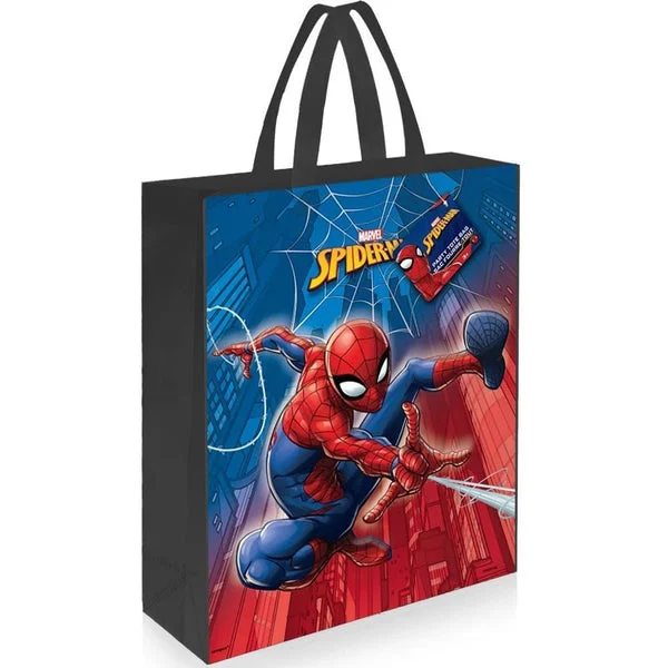 Unique Spiderman Plastic Tote Bag | 13" x 11" | 1 Pc