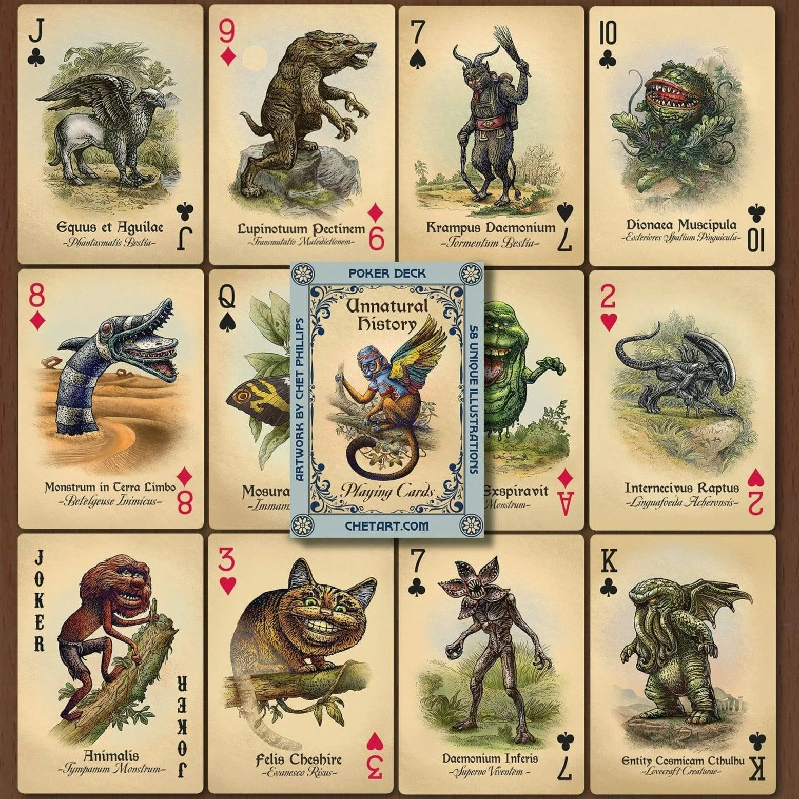 Unnatural History Playing Cards