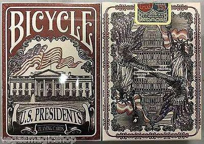 US Presidents V2 Republican Red Bicycle Playing Cards Deck
