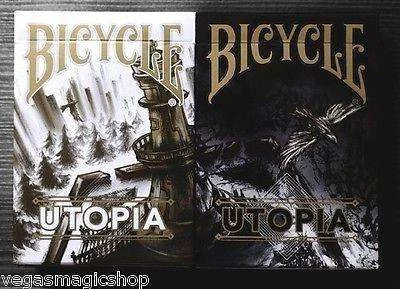 Utopia Gold & Black 2 Deck Set Bicycle Playing Cards