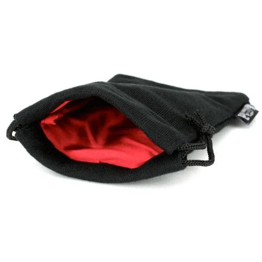 Velvet Black Dice Bag With Satin Interior 5x8