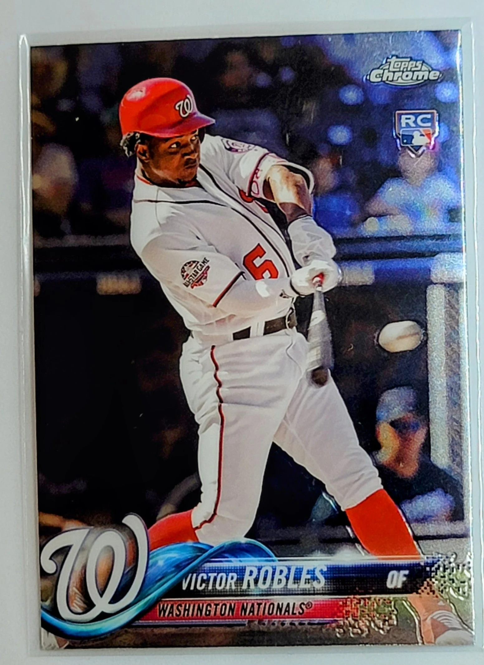 Victor Robles Washington Nationals Rookie 2018 Topps Chrome Update Baseball Card TH1C4