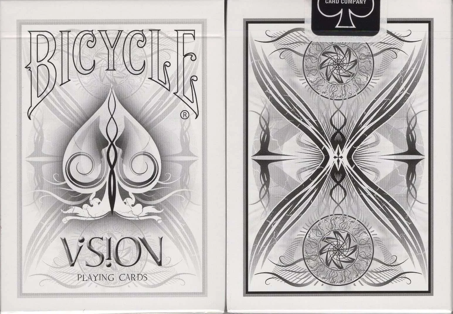 Vision White Bicycle Playing Cards