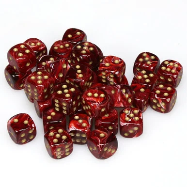 Vortex Dice - Burgundy 12mm - Set of 36 d6