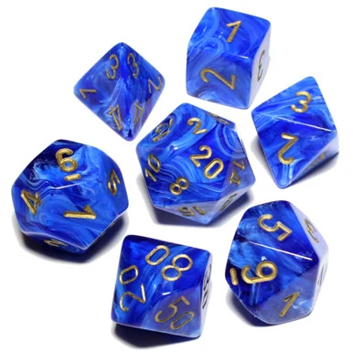 Vortex DnD Dice Set - Blue