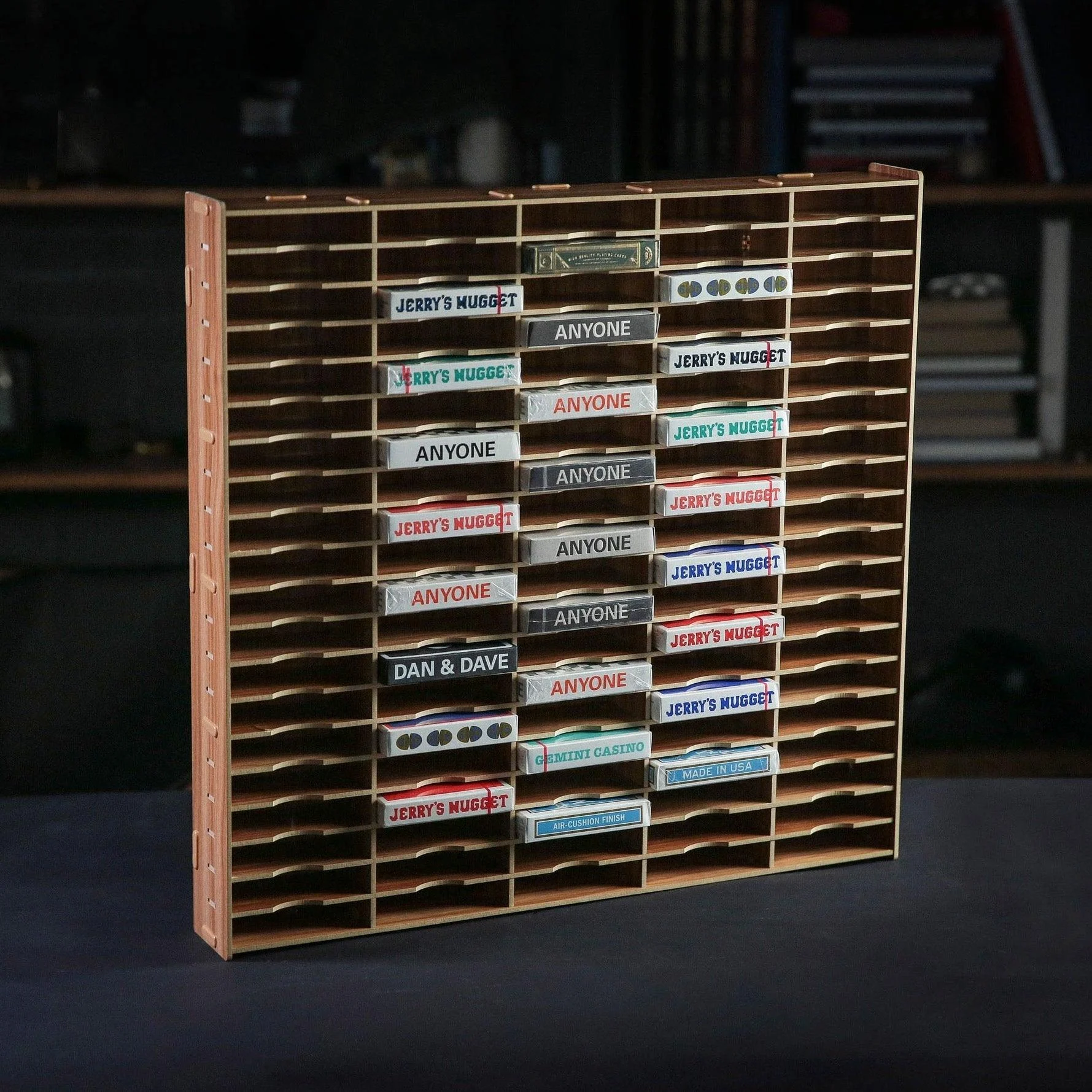 Wall Display for Playing Card Storage