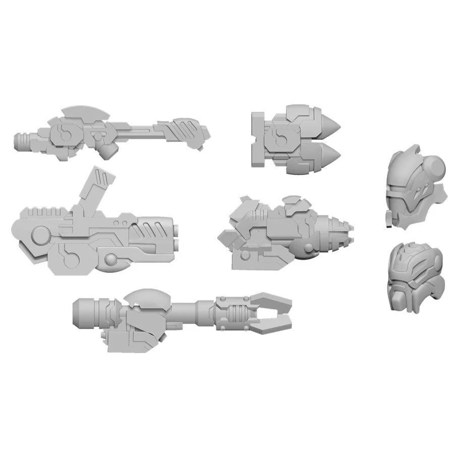 Warcaster: Neo-Mechanika - Aeternus Continuum Weapon Pack: Scourge A (metal)