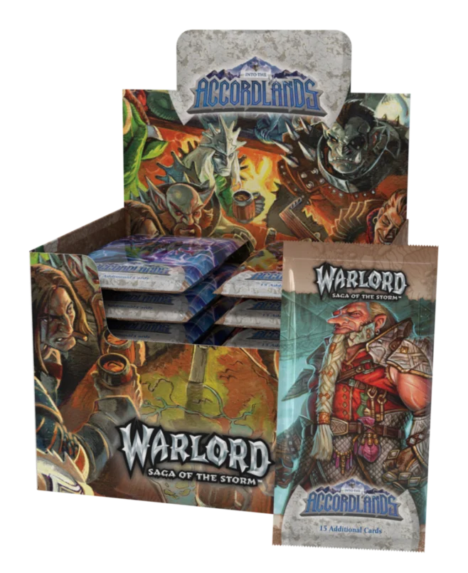 Warlord Saga of the Storm Into the Accordlands Booster Display
