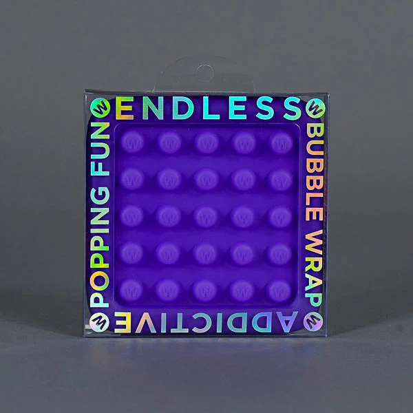 Watchitude Endless Bubble Wrap Fidget Toy - Reusable Pop It Stress Relief