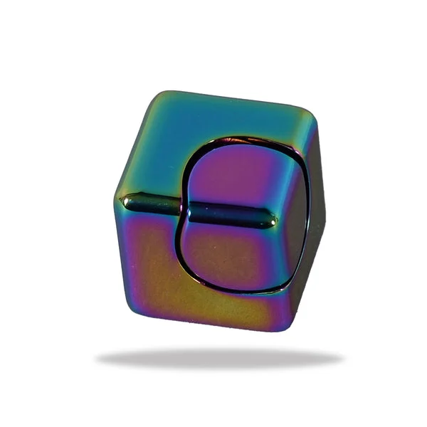 Watchitude Spin Cube Rainbow Fidget Spinner - Assorted Colors - Stress Relief Toy