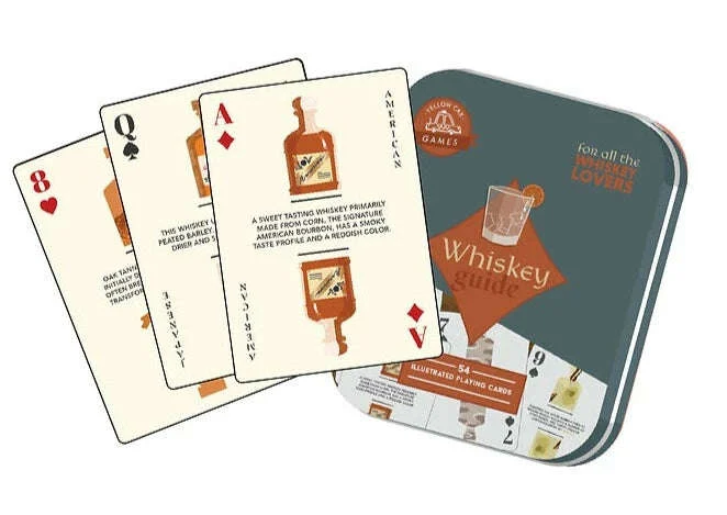 Whiskey Guide Playing Cards In Tin