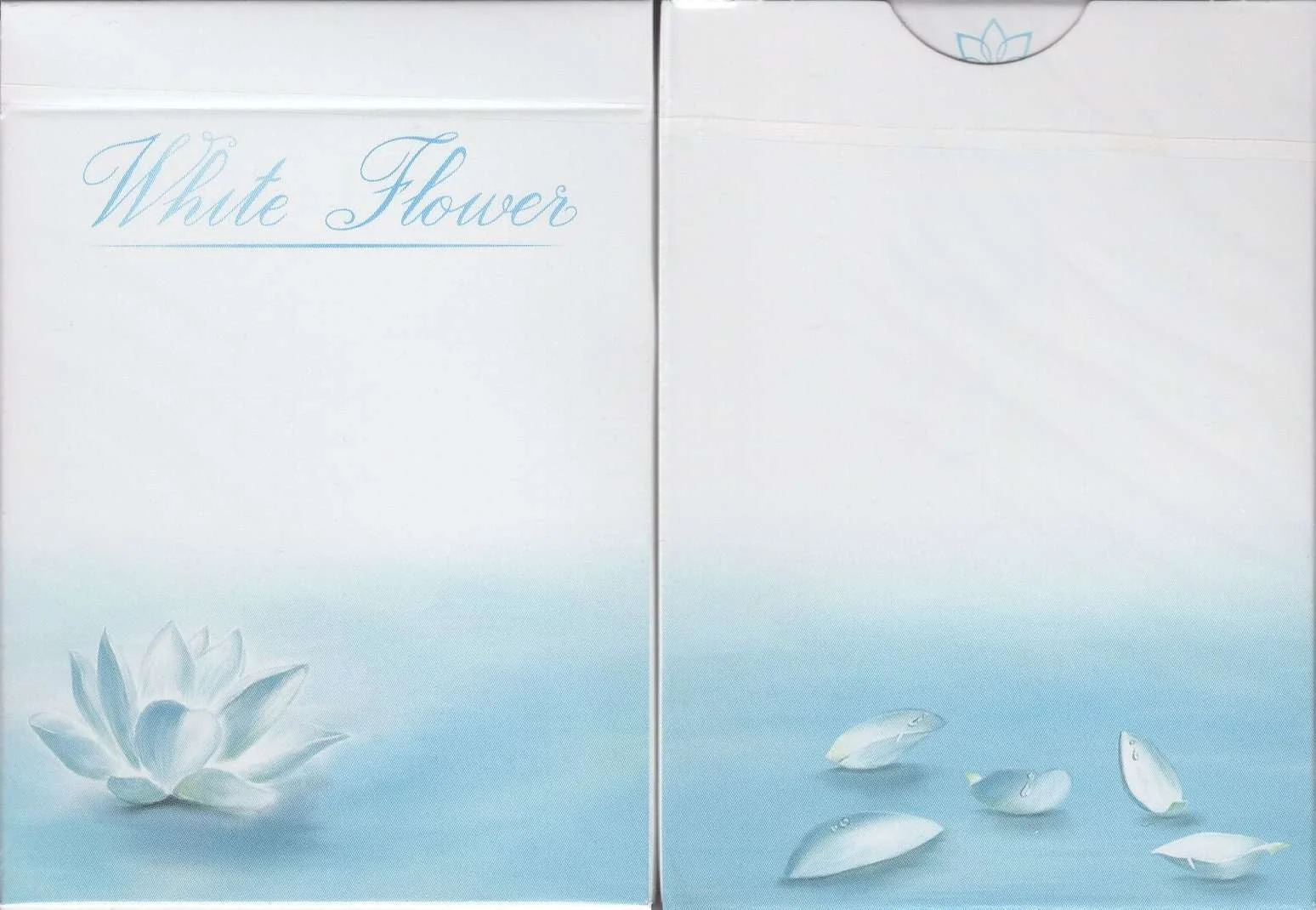 White Flower Playing Cards USPCC