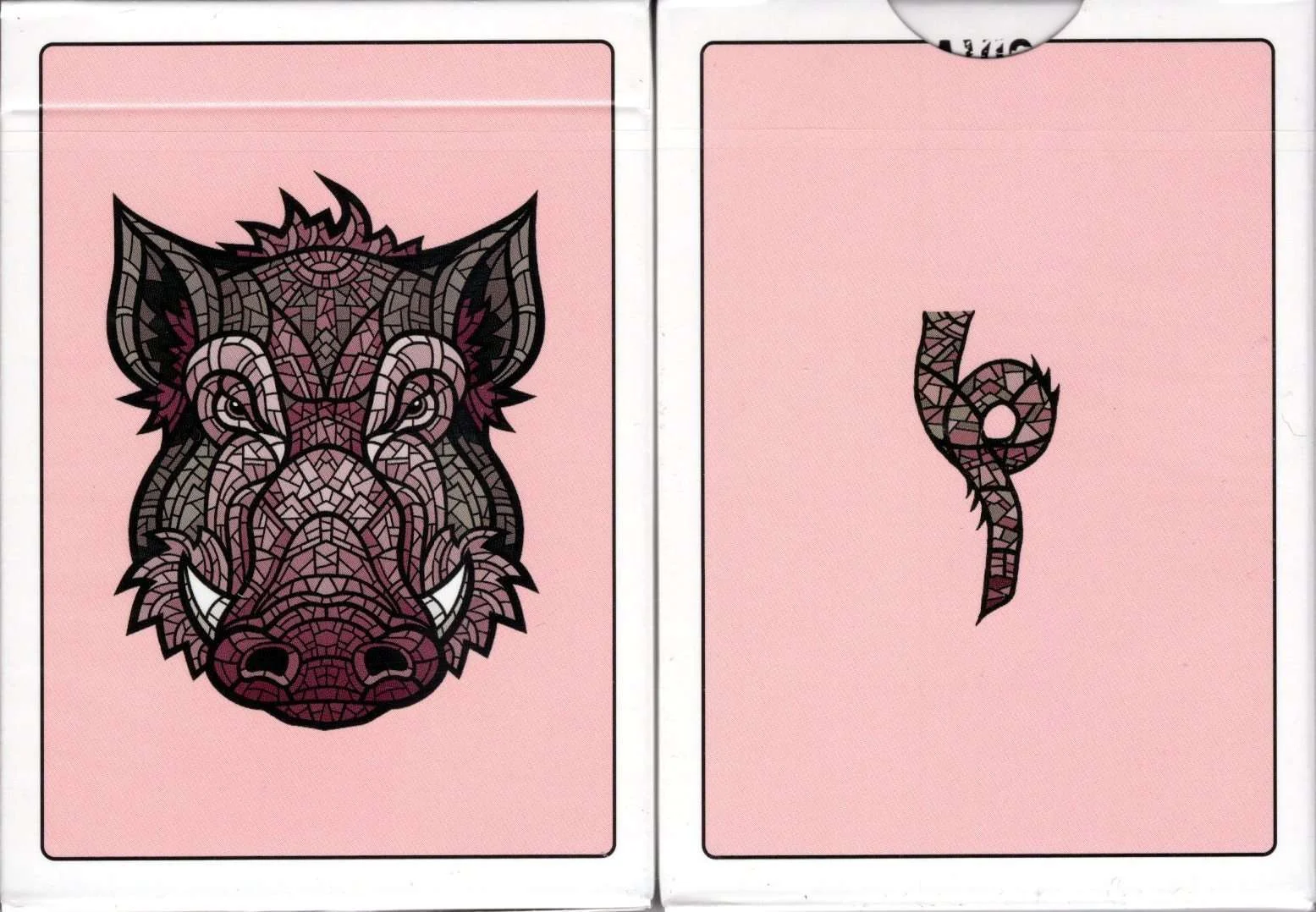 Wild Reserve Pink Boar Playing Cards USPCC