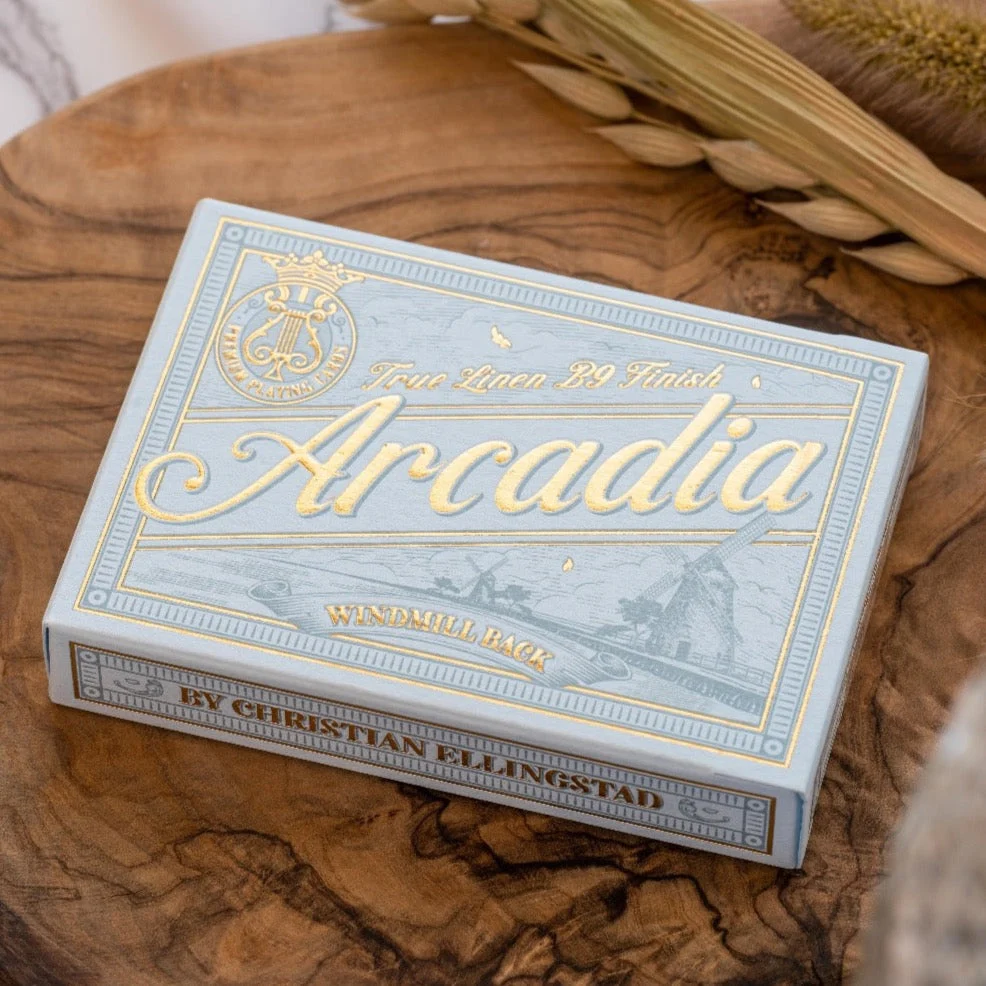 Windmill Back Azure Blue Playing Cards