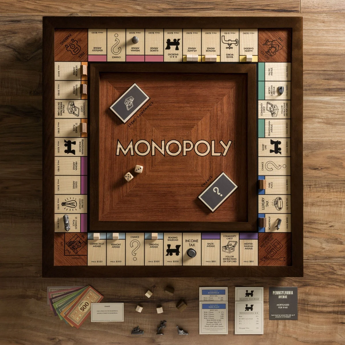 Wooden Monopoly Luxury Edition