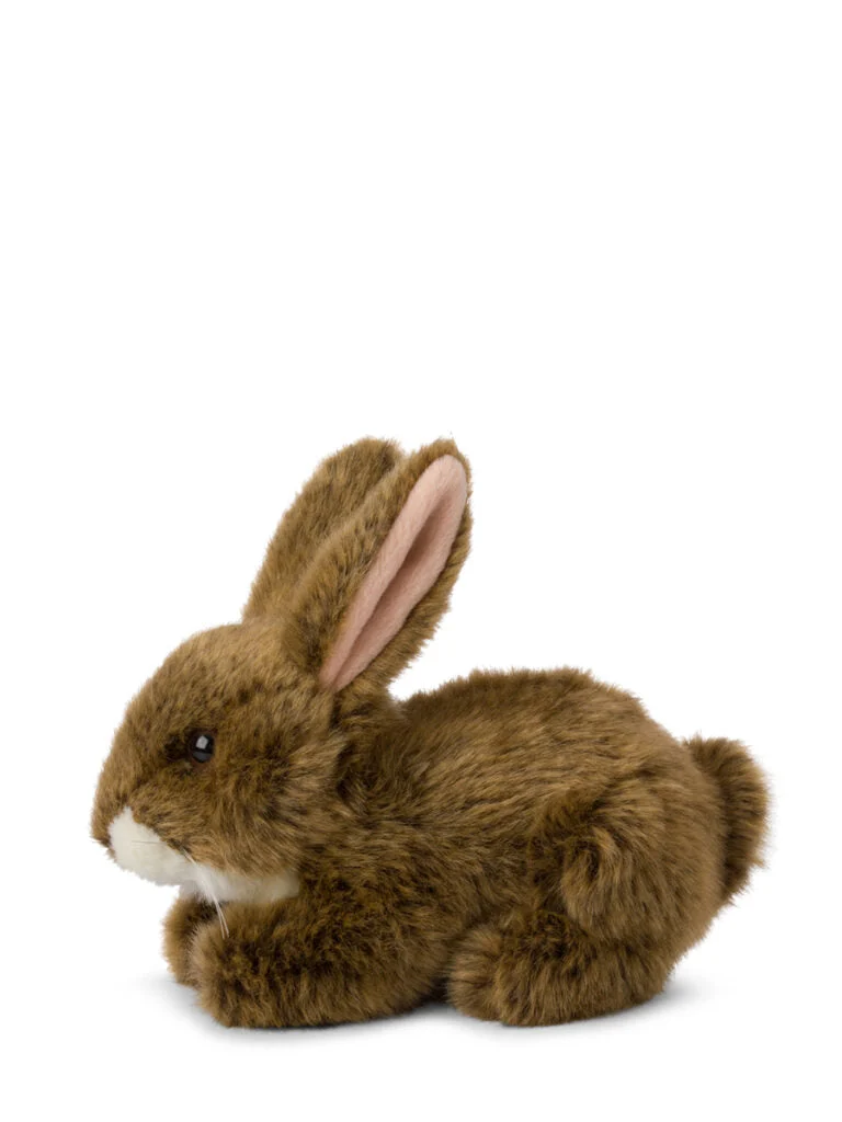 WWF Hare Brown lying Teddy bear