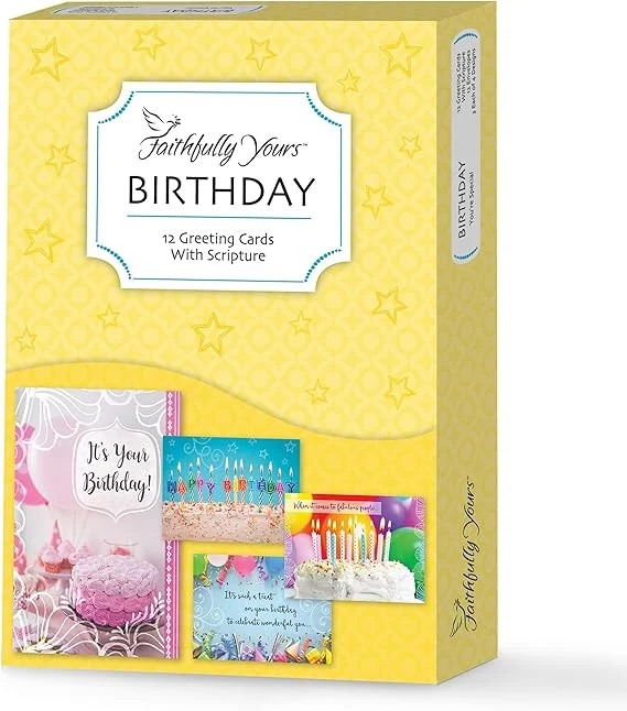 You’re Special Birthday Wishes with Biblical Scripture Verses (Box of 12 Greeting Cards with Envelopes)